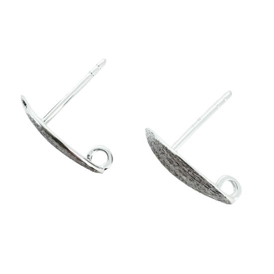 Wholesale Sterling Silver Textured Marquis Earwire for Jewelry Making, Wholesale Earwire and Findings