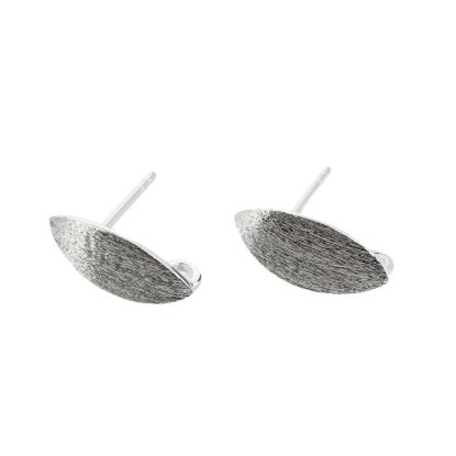 Wholesale Sterling Silver Textured Marquis Earwire for Jewelry Making, Wholesale Earwire and Findings
