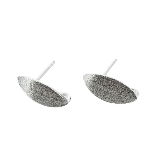 Wholesale Sterling Silver Textured Marquis Earwire for Jewelry Making, Wholesale Earwire and Findings