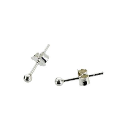 Wholesale Sterling Silver Simple Silver Stud Earrings for Jewelry Making, Wholesale Earwire and Findings