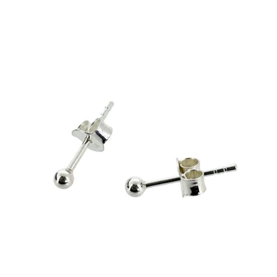 Wholesale Sterling Silver Simple Silver Stud Earrings for Jewelry Making, Wholesale Earwire and Findings