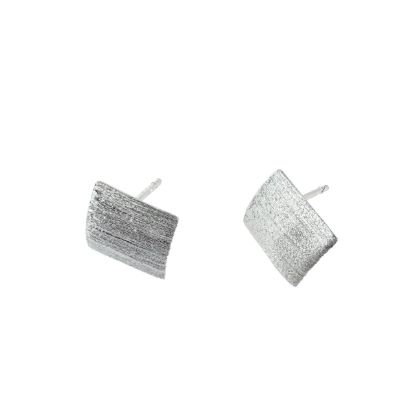 Wholesale Sterling Silver Textured Square Earwire for Jewelry Making, Wholesale Earwire and Findings