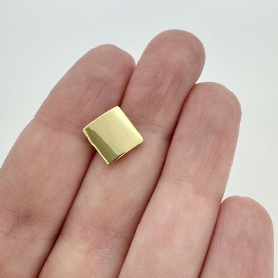 Wholesale Gold plated Sterling Silver Smooth Square Earwire for Jewelry Making, Wholesale Earwire and Findings