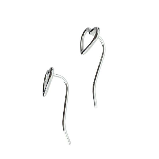 wholesale 925 Sterling Silver Heart Earrings