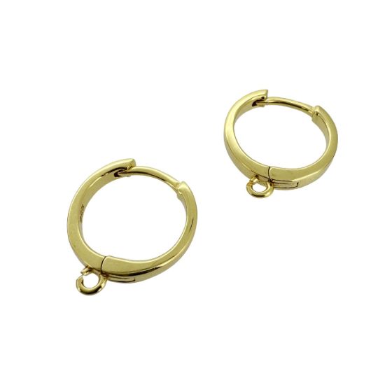 WHOLESALE GOLD STERLING SILVER EARRING FINDINGS-HOOP EARRINGS