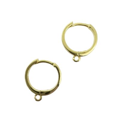 WHOLESALE GOLD STERLING SILVER EARRING FINDINGS-HOOP EARRINGS