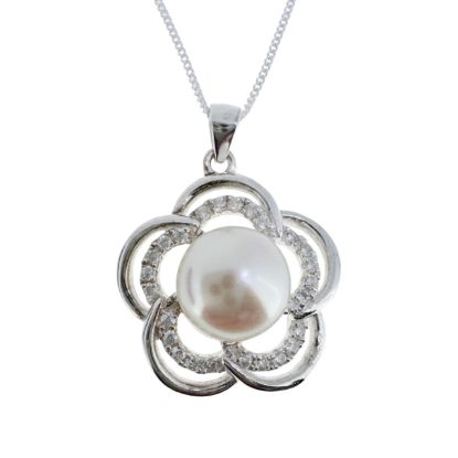 wholesale sterling silver pearl necklace