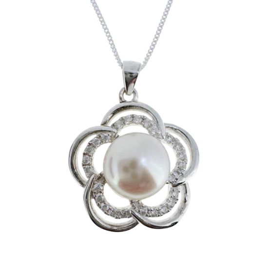 wholesale sterling silver pearl necklace