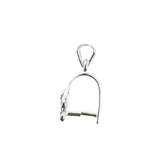 Wholesale Sterling Silver Skull Shaped Pinch Bail Connector, Wholesale Findings