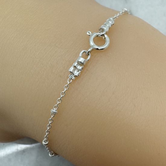 Wholesale Sterling Silver Crimped Tube End with Clasp ,Crimp and Endings for Jewelry Making, Wholesale Findings