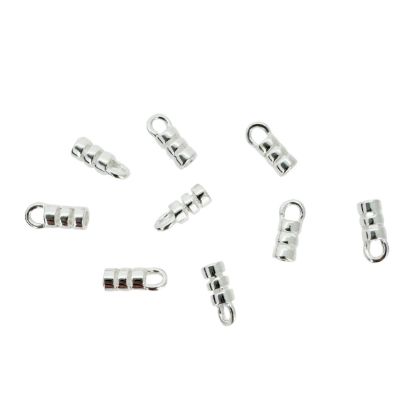 Wholesale Sterling Silver Crimped Tube Ends ,Crimp and Endings for Jewelry Making, Wholesale Findings
