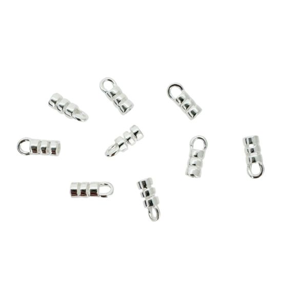 Wholesale Sterling Silver Crimped Tube Ends ,Crimp and Endings for Jewelry Making, Wholesale Findings