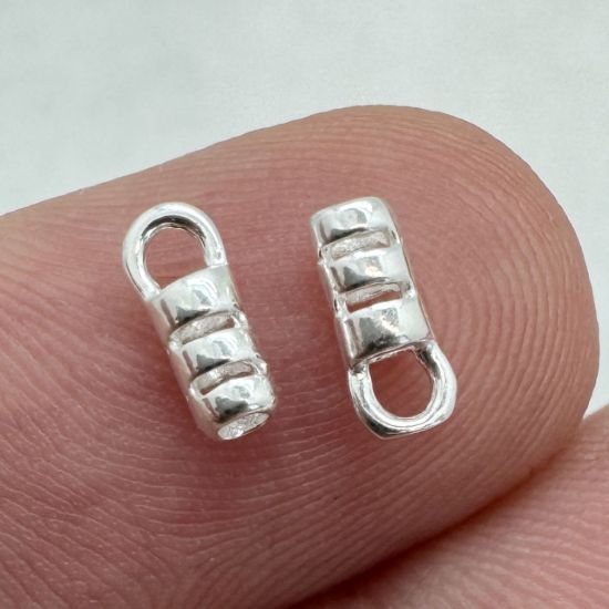 Wholesale Sterling Silver Crimped Tube Ends ,Crimp and Endings for Jewelry Making, Wholesale Findings