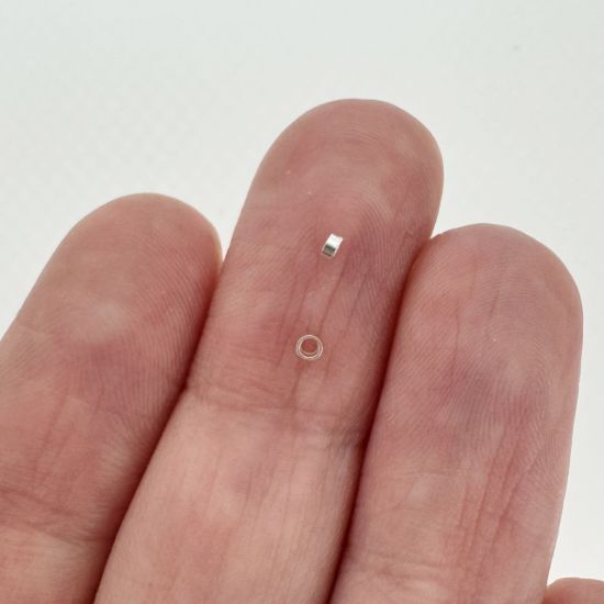 Wholesale Sterling Silver Tiny Crimp Beads ,Crimp and Endings for Jewelry Making, Wholesale Findings