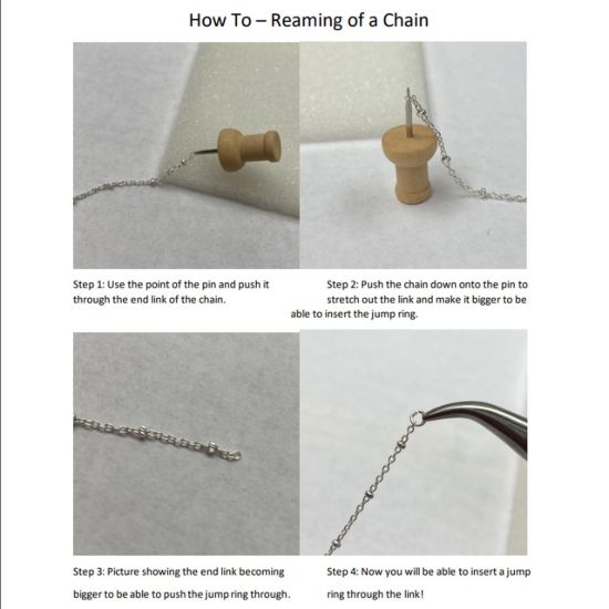 how to ream a chain link