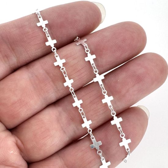 wholesale sterling silver cross chain