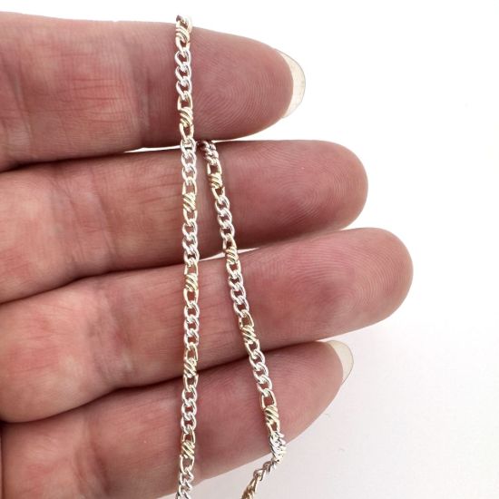 wholesale two tone jewelry chain