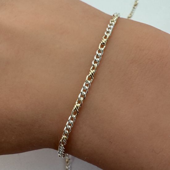 wholesale two tone jewelry chain