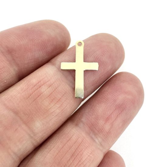 Wholesale 1/20 14K Gold Filled Cross Charm - 10*16mm (sold per piece)