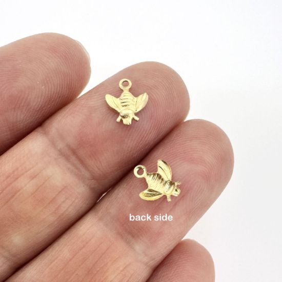 Wholesale 1/20 14K Gold Filled Tiny Bee Charm - 5.5mm (sold per piece)