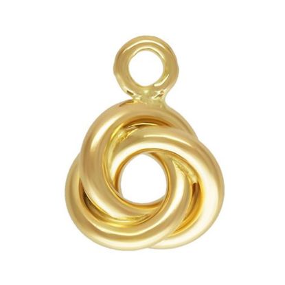 Wholesale 1/20 14K Gold Filled Love Knot Charm - 5mm (sold per piece)