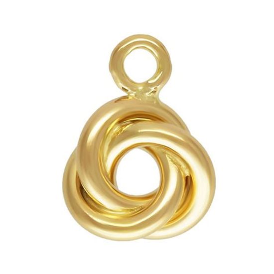 Wholesale 1/20 14K Gold Filled Love Knot Charm - 5mm (sold per piece)