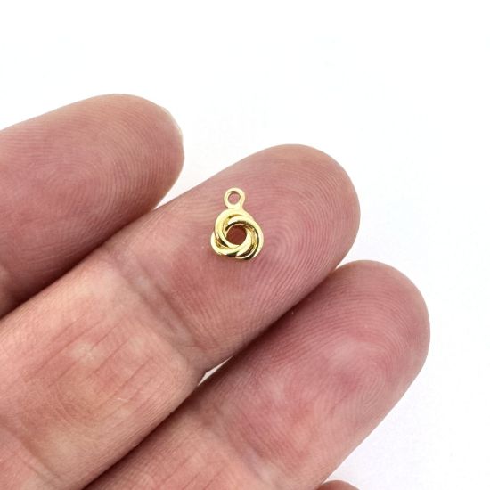 Wholesale 1/20 14K Gold Filled Love Knot Charm - 5mm (sold per piece)