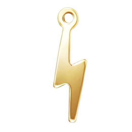 Wholesale 1/20 14K Gold Filled Lightning Bolt Charm - 11.5*3.5mm (sold per piece)