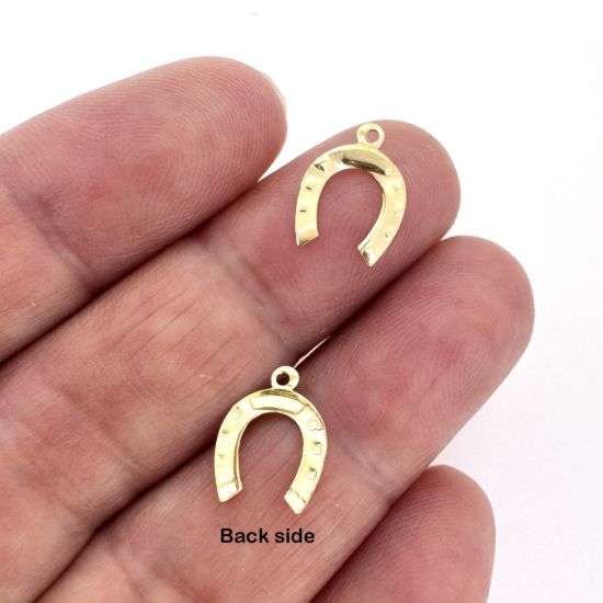 Wholesale 1/20 14K Gold Filled Horseshoe Charm - 9*10mm (sold per piece)