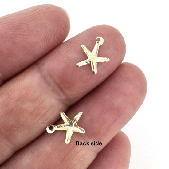 Wholesale 1/20 14K Gold Filled Starfish Charm - 8mm (sold per piece)
