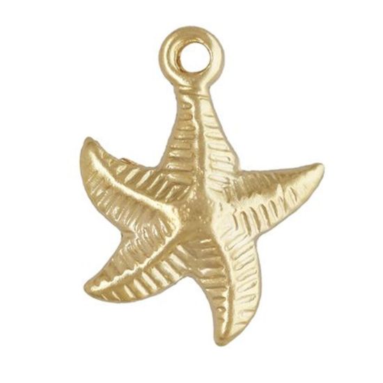 Wholesale 1/20 14K Gold Filled Starfish Charm - 10mm (sold per piece)