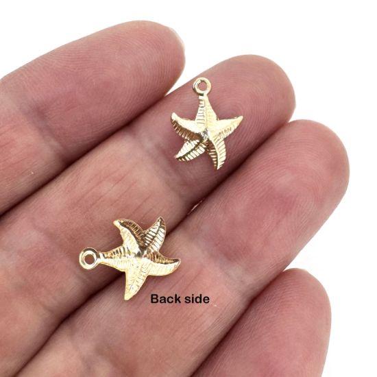 Wholesale 1/20 14K Gold Filled Starfish Charm - 10mm (sold per piece)