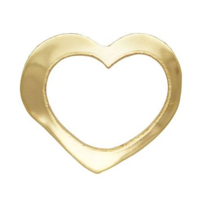 Wholesale 1/20 14K Gold Filled Floating Heart Charm - 7*8mm (sold per piece)