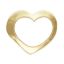 Wholesale 1/20 14K Gold Filled Floating Heart Charm - 7*8mm (sold per piece)