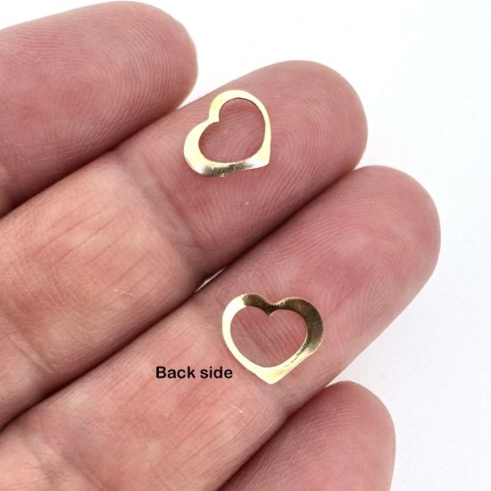 Wholesale 1/20 14K Gold Filled Floating Heart Charm - 7*8mm (sold per piece)