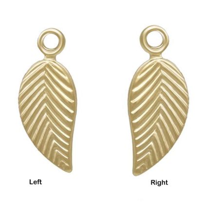 Wholesale 1/20 14K Gold Filled Leaf Charm - 5*10mm (sold per piece)