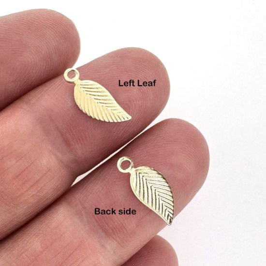 Wholesale 1/20 14K Gold Filled Leaf Charm - 5*10mm (sold per piece)