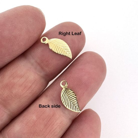 Wholesale 1/20 14K Gold Filled Leaf Charm - 5*10mm (sold per piece)