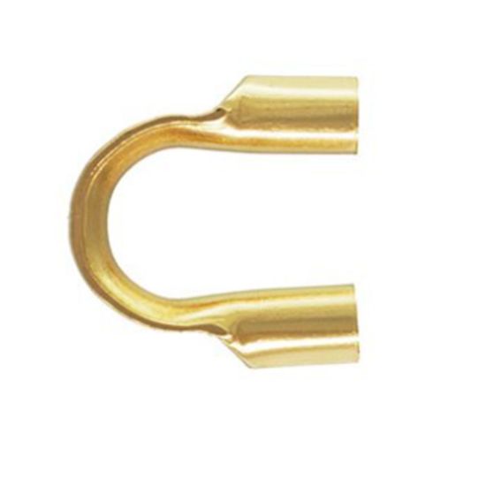 Wholesale 1/20 14K Gold Filled Cable Thimble - Wire Guardians-Wire Protector -0.8mm hole (Sold per 20 pieces)