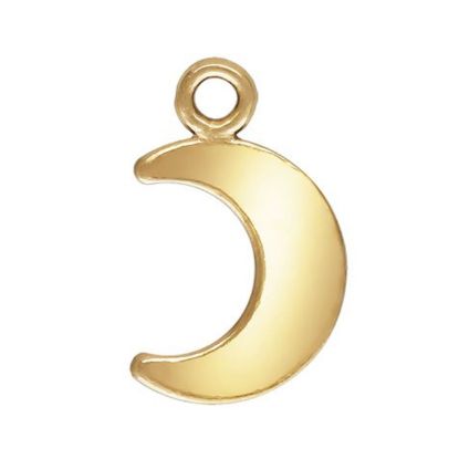 Wholesale 1/20 14K Gold Filled Tiny Moon Charm - 6.3mm (sold per piece)