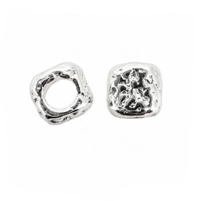 Wholesale Sterling Silver Bead Spacer- 3.5mm Textured Cube (sold per piece)