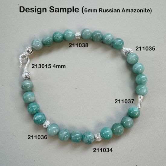 Wholesale Sterling Silver Bead Spacer- 7mm Ribbed Slim Tube (sold per piece)