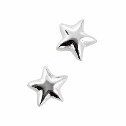 Wholesale Sterling Silver Bead Spacer- 4mm Shiny Tiny Star Bead (sold per piece)