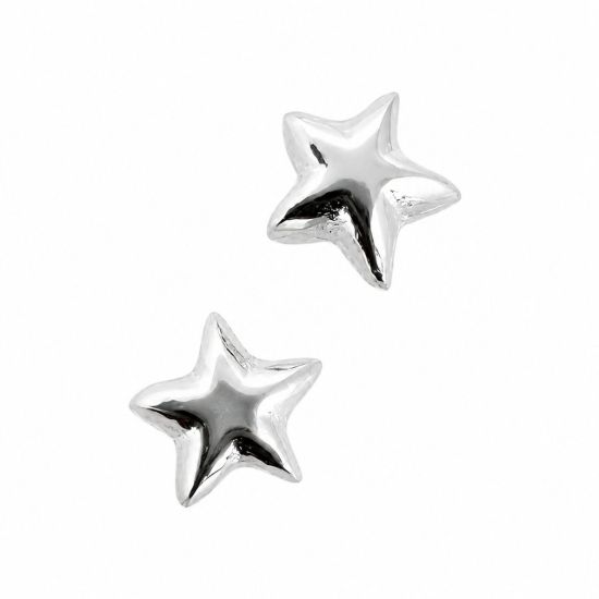 Wholesale Sterling Silver Bead Spacer- 4mm Shiny Tiny Star Bead (sold per piece)