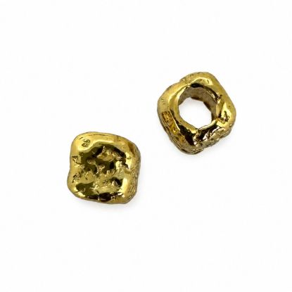 Wholesale Gold over Sterling Silver Bead Spacer- 3.5mm Textured Cube (sold per piece)