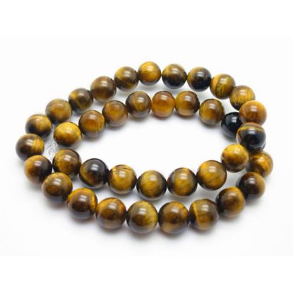 Wholesale Natural Gemstone Beads - 100% Genuine Tiger Eye Gemstone Bead - Stmooh Round Shape - (Sold Per 15" Strand)