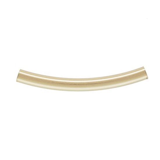 Wholesale 1/20 14K Gold Filled Smooth Tube- 2 * 20 mm Curved Tube(sold per piece)