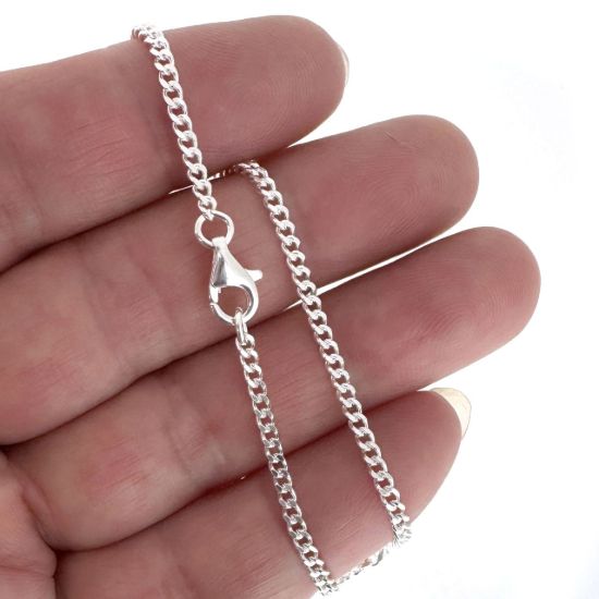 wholesale sterling silver 2mm curb chain
