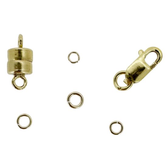 wholesale sterling silver and gold filled permanent jewelry starter kit jump ring clasp