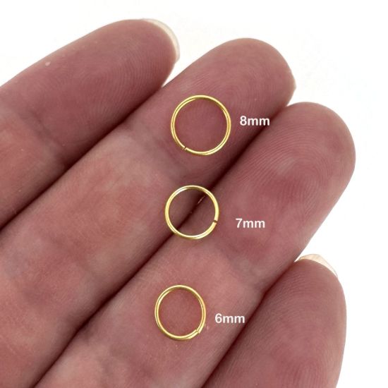 Wholesale Gold plated Sterling Silver 22 Gauge Open Jumprings for Jewelry Making